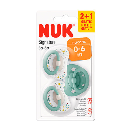 CHUPÓN 0-6M X3UND C/TAPA - NUK