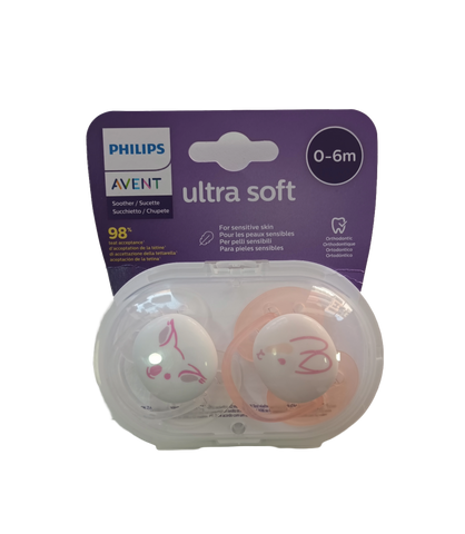 CHUPÓN ULTRA SOFT 0-6M X 2UND. - AVENT