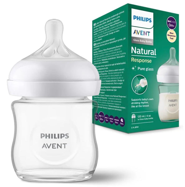 4oz BIBERON VIDRIO NATURAL  RESPONSE - AVENT