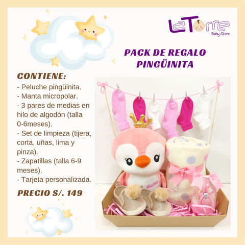 PACK DE REGALO PINGÜINITA CORONA - LATORRE