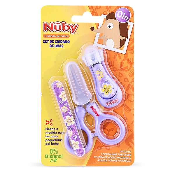 SET DE UÑAS MORADO - NUBY